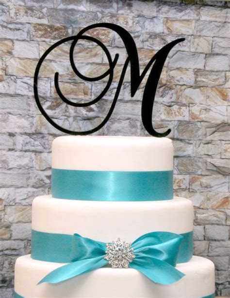 6 keepsake monogram cake topper with removable stakes cake topper wedding monogram monogram