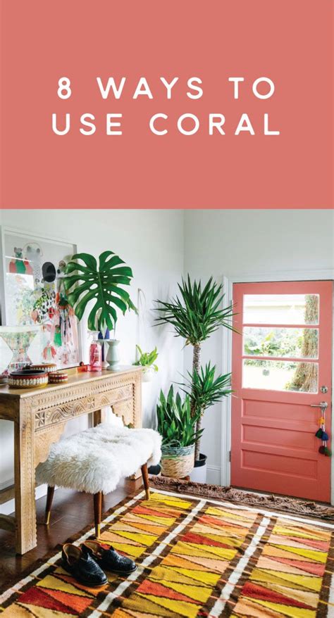 8 Ways To Love Coral The Anastasia Co Coral Room Coral Living