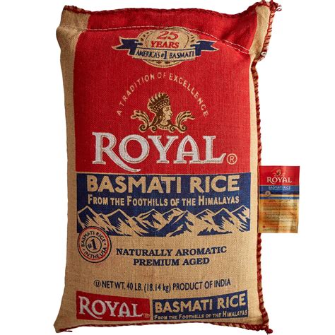 Royal Basmati Rice 40 Lb