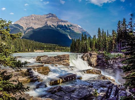 Athabasca Falls Canada Unique Places Around The World Worldatlas