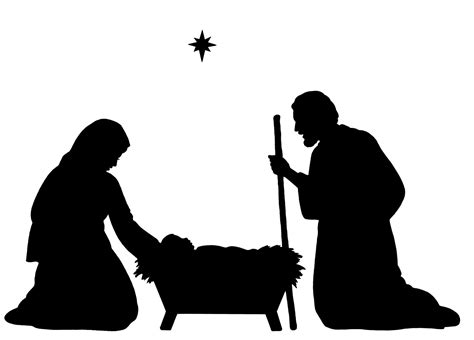 Christmas Nativity Silhouette At Getdrawings Free Download