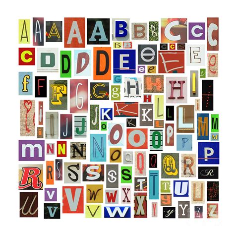 Newspaper Alphabet Photograph By Isabel Poulin