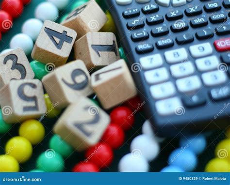 Calculator And Numbers Stock Image Image Of Mathematic 9450329