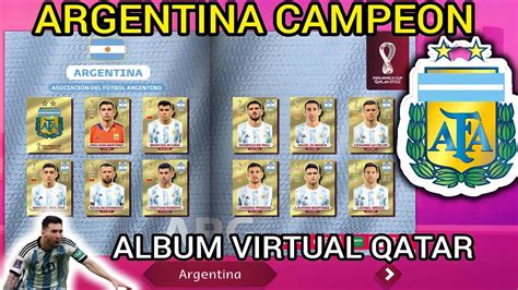 ARGENTINA CAMPEON DEL MUNDO ALBUM VIRTUAL PANINI 2022 YouTube