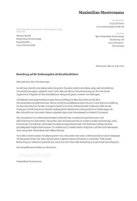 Bewerbungsvorlagen als Fachkraft für Lagerlogistik ...