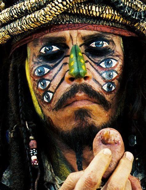 Johnny Depp As Captain Jack Sparrow In The 2006 Film Pirates Of The Caribbean Dead Mans
