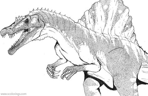 Spinosaurus Jurassic Park Ausmalbilder Dibujos De Spinosaurus Para