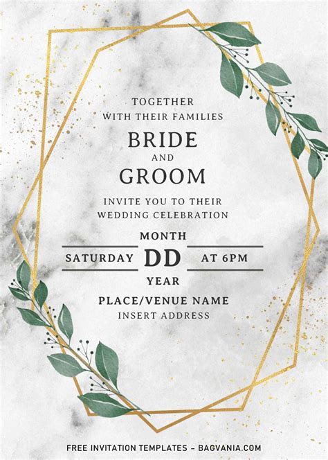 Free Printable Wedding Invitation Templates For Microsoft Word Best Design Idea