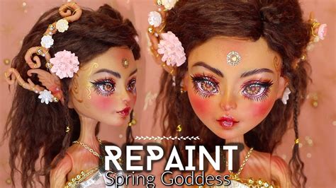 Repaint Spring Goddess Dryad Ooak Monster High Treesa Thornwillow