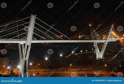 Abdoun Bridge At Night Stock Image Image Of City Dark 109959705