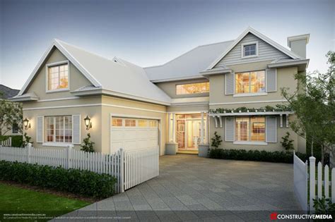 Hampton Style House Plans Australia | Facade house