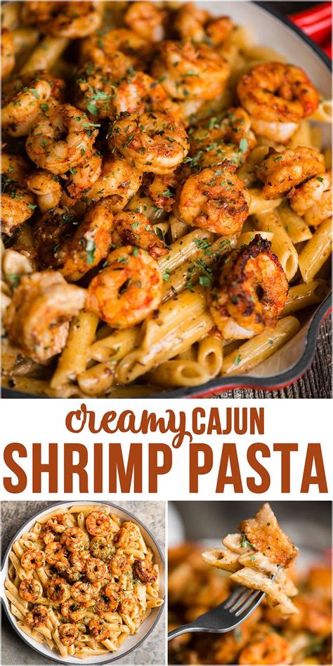 Cajun Shrimp Pasta With A Spicy And Rich Cream Sauce Is A Quick And