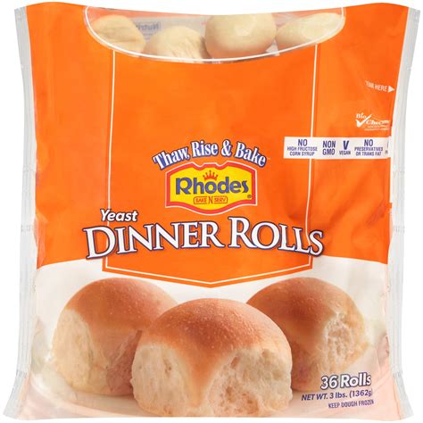Rhodes Yeast Dinner Rolls 3 Lbs 36 Count Bag Frozen Walmart Inventory Checker Brickseek