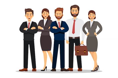 Premium Vector Business People Character Design Vector Illustration