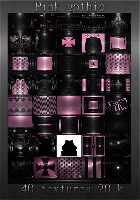 Imvu Textures File Gothic Pink Allexstyle