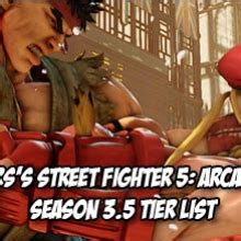 Dragon ball fighterz is finally here, and if there's one thing the fighting game community loves to dive right into, it's tier lists. Alex Myers releases his Street Fighter 5: Arcade Edition Season 3.5 tier list