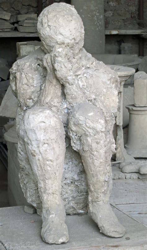 Body Buried By Vesuvius Eruption In Pompeii Italy 79 Ad Pompeii