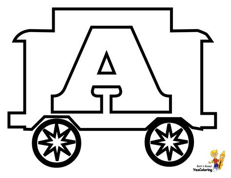 All pdf templates on this page can be downloaded and printed for free. Toy Train Learning Letters | Free | Alphabet Coloring ...