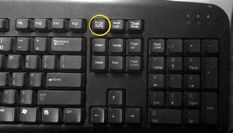 Print Screen Button On A Typical Pc Keyboard A Close Up Of Flickr