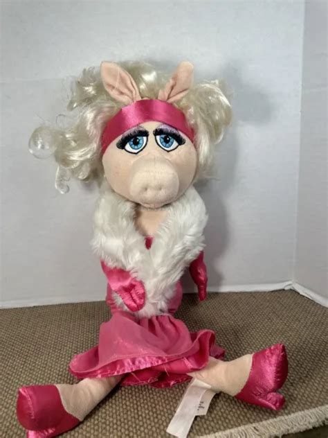 Disney Store Parks Miss Piggy Muppets 20 Pink Dress Plush Gown Doll