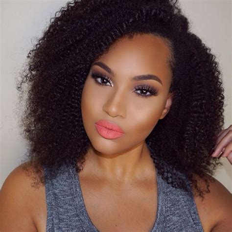Natural Black Kinky Curly Wigs Glueless Short Full Lace Wigs For Black