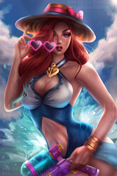 pool party miss fortune by joacoful on deviantart