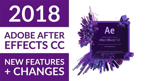 New Adobe After Effects Cc 2018 Features Infographie