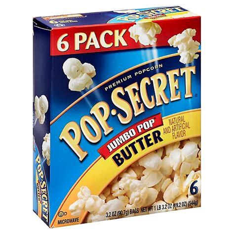 Pop Secret Microwave Popcorn Premium Jumbo Pop Butter Pop And Serve