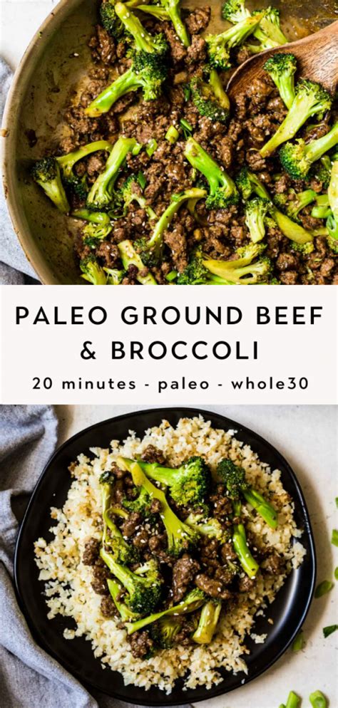 Stir Fry Ground Beef And Broccoli Keto Paleo Whole30 The Healthy