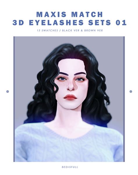 Best Maxis Match Cc Eyelashes For The Sims 4 All Free Fandomspot