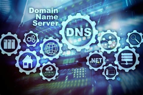 Dns Domain Name System Network Web Communication Stock Illustration