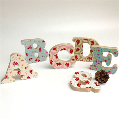 About do it yourself lettering, inc. Floral Alphabet Wooden Lettering By Pink Pineapple Home & Gifts | notonthehighstreet.com