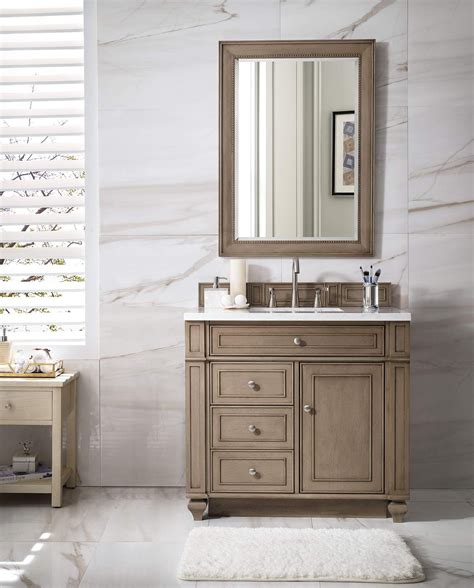 To whitewash bathroom vanity is one of the best choices that you can do when you need to renew the surface of your vanity. James Martin 157-V36-WW Bristol 36 Inch Single Vanity ...