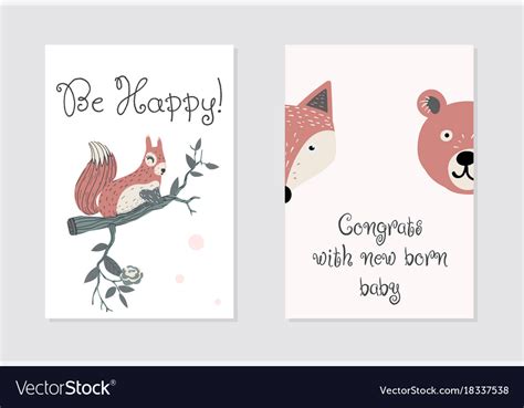 Maybe you would like to learn more about one of these? Congrats with new born baby card design be happy Vector Image