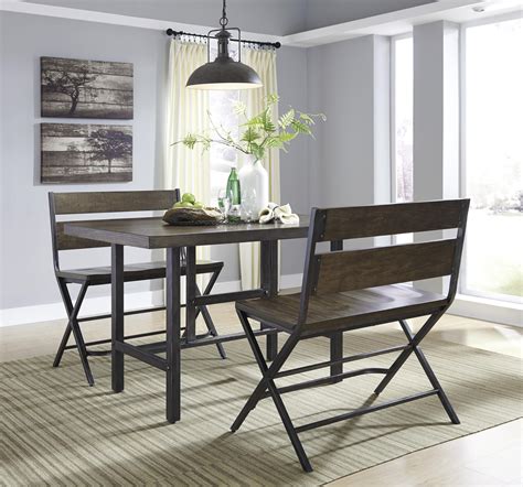 This dining table with bench will be a great proposition for all, who like traditional or classic decors. 3-Piece Rectangular Dining Room Counter Table w/ Pine ...