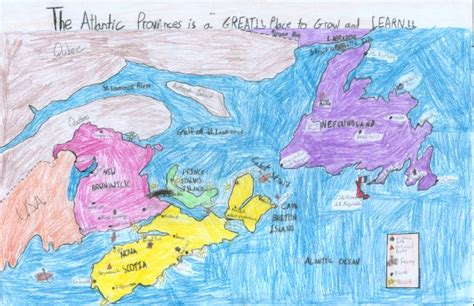 The Atlantic Provinces A Great Place To Grow Children Map Their World