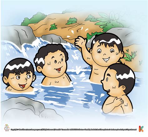 Kumpulan Gambar Kartun Anak Kecil Mandi Himpun Kartun