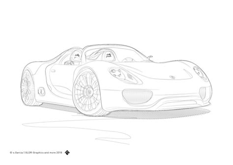 Porsche 918 Illustration Glor Graphics And More