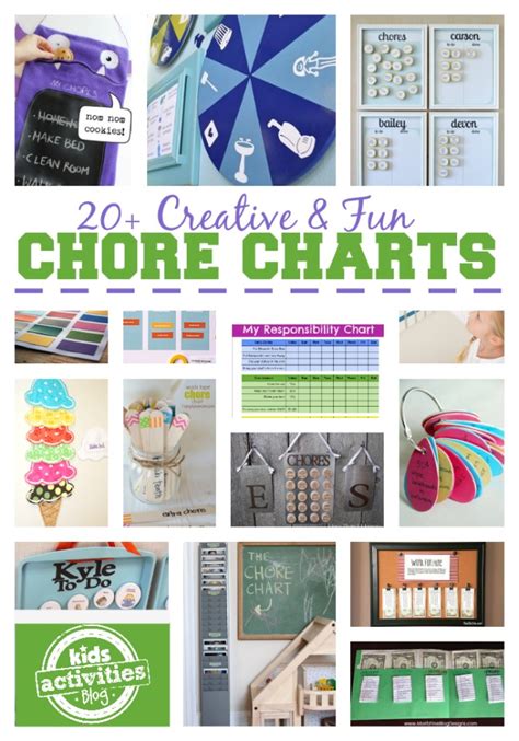 Creative Chore Charts For Kids