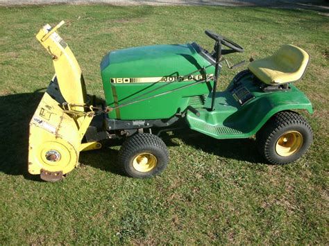 John Deere Riding Mower Lawn Tractor With Snow Blower Ronmowers