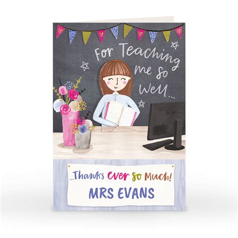 With the rising price of college tuition and textbooks, students need all the money saving tips they can get. Buy Personalised Thank You Teacher Card - For Teaching Me ...