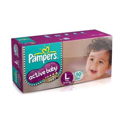 Pampers Active Baby Large Diapers 50s