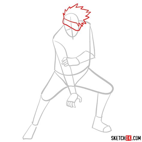 How To Draw Kakashi Hatake From Naruto Anime Sketchok Easy Drawing