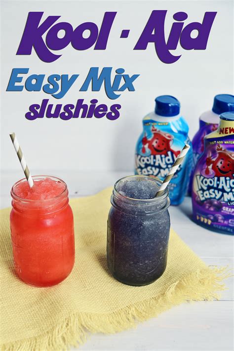 Kool Aid Easy Mix Slushies Recipe Slushies Homemade