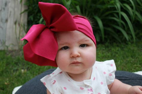LFabric Bow, Stretchy Bow for Baby, Baby Shower Gift, Little Girl Hair Accessory, Hair Accessory ...