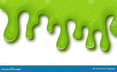 Green Dripping Liquid Slime Stock Vector Illustration Of Drop Liquid