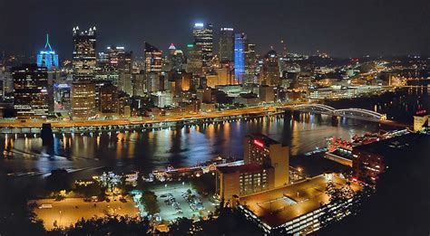 View from Mt. Washington at night is one of my favorite. Taken July 28, 2019 : pittsburgh