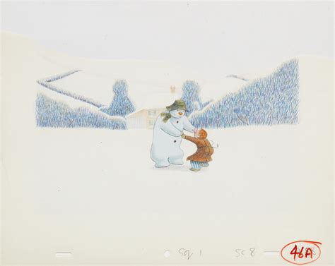 Bonhams The Snowman An Original Animation Cel Of The Snowman Dancing
