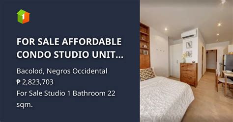 For Sale Affordable Condo Studio Unit Bacolod City Condo 🏙️ February