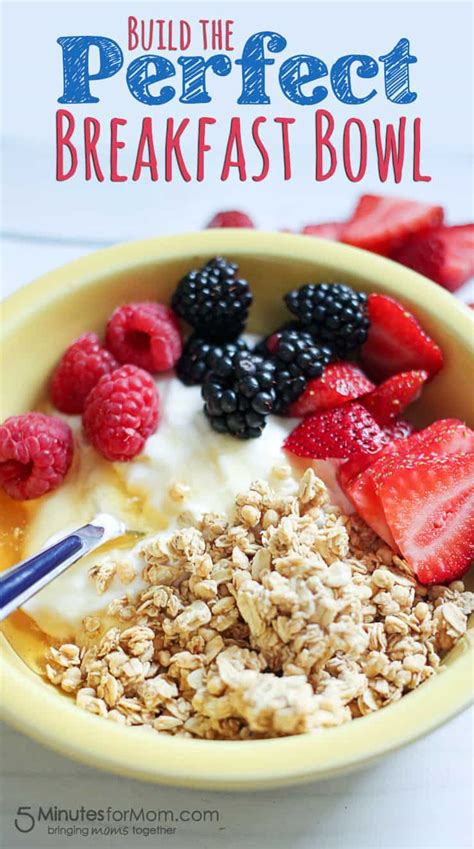 Delicious And Healthy Breakfast Bowl With Greek Yogurt